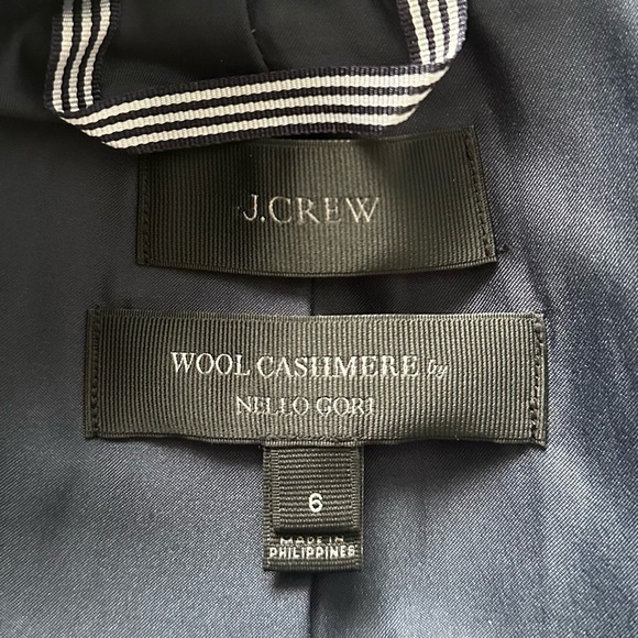 J. Crew Jacket The 2008 Andover Peacoat Italian Wool Gold Buttons Navy 6 - Picture 8 of 13